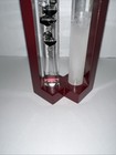 Galileo Thermometer Fitzroy Storm Glass Cherry Wood Frame 9 5 