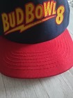 Vintage Bud Bowl 8 Snapback Hat Cap Budweiser Bud Light Blue Embroidered 90s Usa