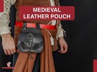 Medieval Leather Belt Pouch Viking Renaissance Sporran Bag For Larp   Cosplay