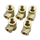 Brass Tee Fitting 1 4  Npt Female T-fitting 3 Ways Connector Coupling 5 Pack