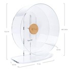 Silent Hamster Exercise Wheel - Dual-bearing Quiet Spinning Acrylic Hamster R   
