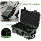 Hard Case With Padded Divider     Waterproof Equipment Case With Wheels For Camera
