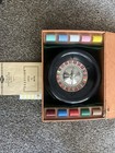 Vintage 1941 E  S  Lowe Roulette Wheel Rules   Numbers Mat In Original Box Read 