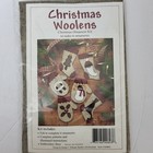 New Christmas Woolens Felt Ornament Kit 6 Mittens Stockings Embroidery Snowman 