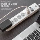 Ge Surge Protector Power Strip  6 Ft Extension Cord  6 Outlet Extender  800 Joul