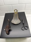 Antique 19th Century Cast   Wrought Iron 3-piece Primitive Decor Lot