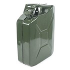 5 Gallon 20l Gasoline Army Green Jerry Can Military Metal Steel Tank Backup Usa   