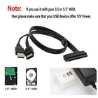 2 5  Hard Disk Drive Sata 22pin To Esata Data Usb Powered Cable Adapter Ssd