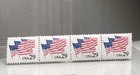 Vintage Usps Vending Machine 29c Flag Stamps 1991    flags On Parade      Lot Of 4