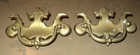 Lot Of 2 Antique Vintage Brass Drawer Pulls 