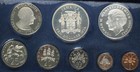 1974 Jamaica 8-coin Proof Set With Silver  10 And  5 Coins  Franklin Mint