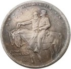 1925 Stone Mountain Half Dollar Coiin With Display Case  Morgan Coin   