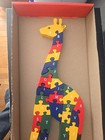 Towo Giraffe Puzzle Two Sided Wooden Alphabet   Numbers 26 Pieces Complete B5
