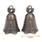 New Antique Bell Chinese Mini Sculpture Pray Guanyin Buddha Bell Shui Feng Bell 