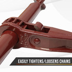 Boxer 5 16 -3 8  Chain Load Binder Ratchet 6600lbs Wll Chain Hook Tie Down 2pcs