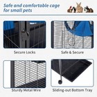 Small Animal Pet Cage Kit Indoor House W  Removable Tray Rabbit Chinchilla Hams