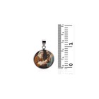 Saint Simeon And Joseph With Baby Jesus 925 Sterling Silver Christian Medal