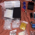 Complete Professional Tattoo Kit     4 Machine Set W  Power Supply  Needles   More