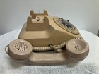 Vintage At t Bell Western Electric Beige Rotary Desk Telephone Retro Tested