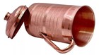 100  Pure Copper Water Jug Pitcher With Tumbler Glass Ayurveda Benefits Set Of 7