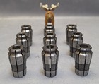 Acura-flex Af-121  Af-123  Af-124 Collets 31 64   33 64   17 32  Lot Of 9