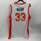 Semi Pro Jackie Moon Flint Tropics Jersey Medium 33 White Orange Teal Mesh