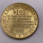 Alaska Trade Dollar 1962 Good For 1 Dollar Alaska Boosters Trade Token   2 