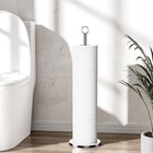Toilet Paper Holder Stand - Free-standing Tissue Paper Stora With