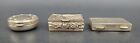 Collection Of 3 Vintage estate Sterling Silver Miniature Boxes