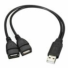 Usb 2 0 A Male To 2 Dual Usb Female Jack Y Splitter Hub Power Cord Adapter Cable