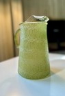 Vintage Mcm Green Spaghetti String Pitcher 