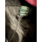 Ralph Lauren Coat Men Size 46l Black Wool Blend Double Breasted Quilted Jacket