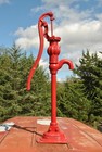Original Rare Early Red Jacket Mellon Top Cast Iron Hand Water Well Pump
