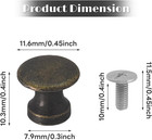 25pcs Mini Cabinet Knobs  1 2 Inch Vintage Antique Dresser Knobs  Small Drawer K