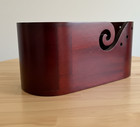 Wooden Yarn Bowl Wool Ball Holder Knitting Bowl Swirl Design Smooth Crochet Bowl