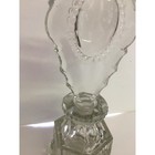 Vintage 1940s Le Smith Beaded Oval Glass Vanity Perfume Bottle Art Deco 7 