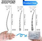 30 Pack Metal Bookmark Silver Metal Bookmark Hairpin Hook Antique Tibetan Silve