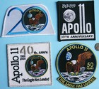 Nasa Patch Lot Of 4 Vtg Apollo 11 - 20   30   40   50th Anniversary Eagle Moon 
