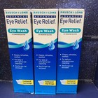3 Pack Of Bausch   Lomb Advanced Eye Relief Eye Wash 4oz Each 7-26 