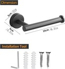 Wall Mount Toilet Paper Holder  Sus304 Stainless Steel  Matte Black  Brand New