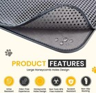 Medium Cat Litter Mat - Waterproof   Urine-proof Litter Box Mat Non-slip Kitty