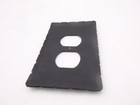 Single Rustic Rancho Wrought Iron Duplex Switch Plate Cover Black Eph41