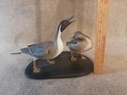 Pair Carved Miniature Pintail Duck Decoys Branded Frank Finney Cape Charles Va