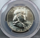 1963-d U s  50c Franklin Half Dollar Pcgs Ms65