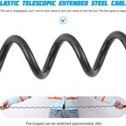 Retractable Small Bike Cable Lock With 4 Digit Combination Code  Anti Theft Lock
