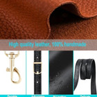 Leather Purse Strap Replacement Black Leather Crossbody Strap Adjustable