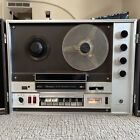 Craig Model 2402 Reel Tape Recorder Player Turns On Spins  Complete W Speakers