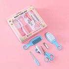 6pcs Baby Care Set Grooming Comb Brush Nail Trimmer Scissors Clipper Kit