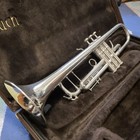 Bach Stradivarius 37 Bb Trumpet Silver Plated With Case   Mouthpieces