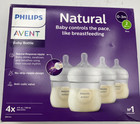 Philips Avent Natural Baby Bottle Set 4-pack 4oz 125ml 0-3m Slow Flow
